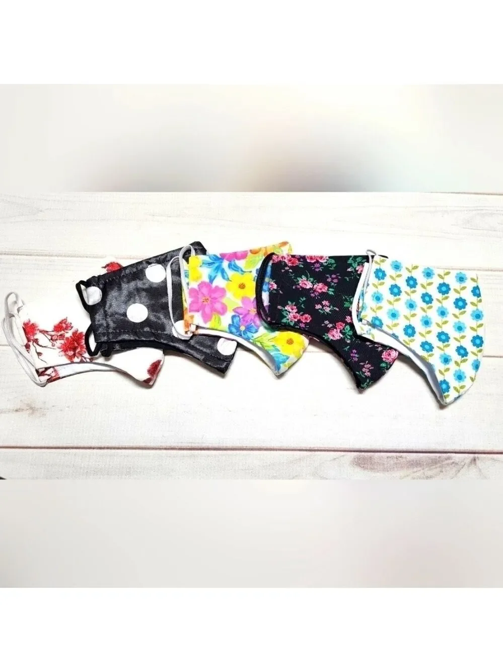 New Bundle of 5 Adult Handmade Face Masks C